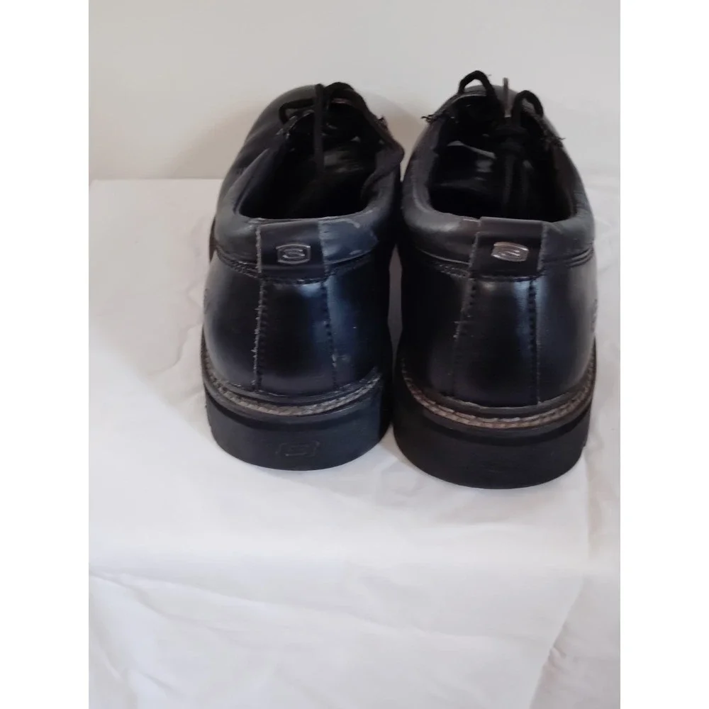 Skechers Work Cankton Slip Resist Steel Toe Shoes Black 60097 Low Top Men 11.5